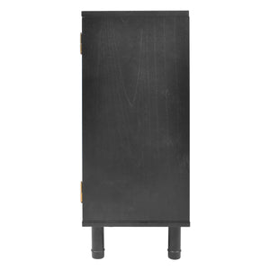 Delancey 3 Door Cabinet - Black Matte