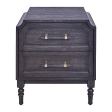 Load image into Gallery viewer, Pagoda 2 Drawer Nightstand - Antique Black
