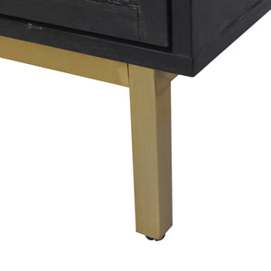 Beautiful Gold Legs and Base on Sophia 3 Drawer Chest