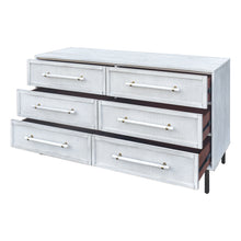 Load image into Gallery viewer, Sophia 6 Drawer Dresser -Antique White